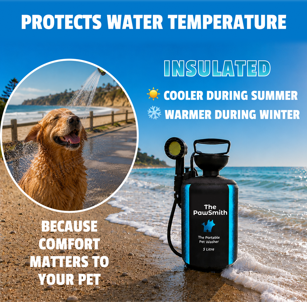 Portable Dog Washer | 5L Shower Kit with Brush Head